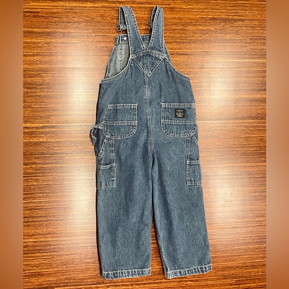 Lakin McKey Trading Company denim overalls size 4T VGUC - Picture 3 of 4